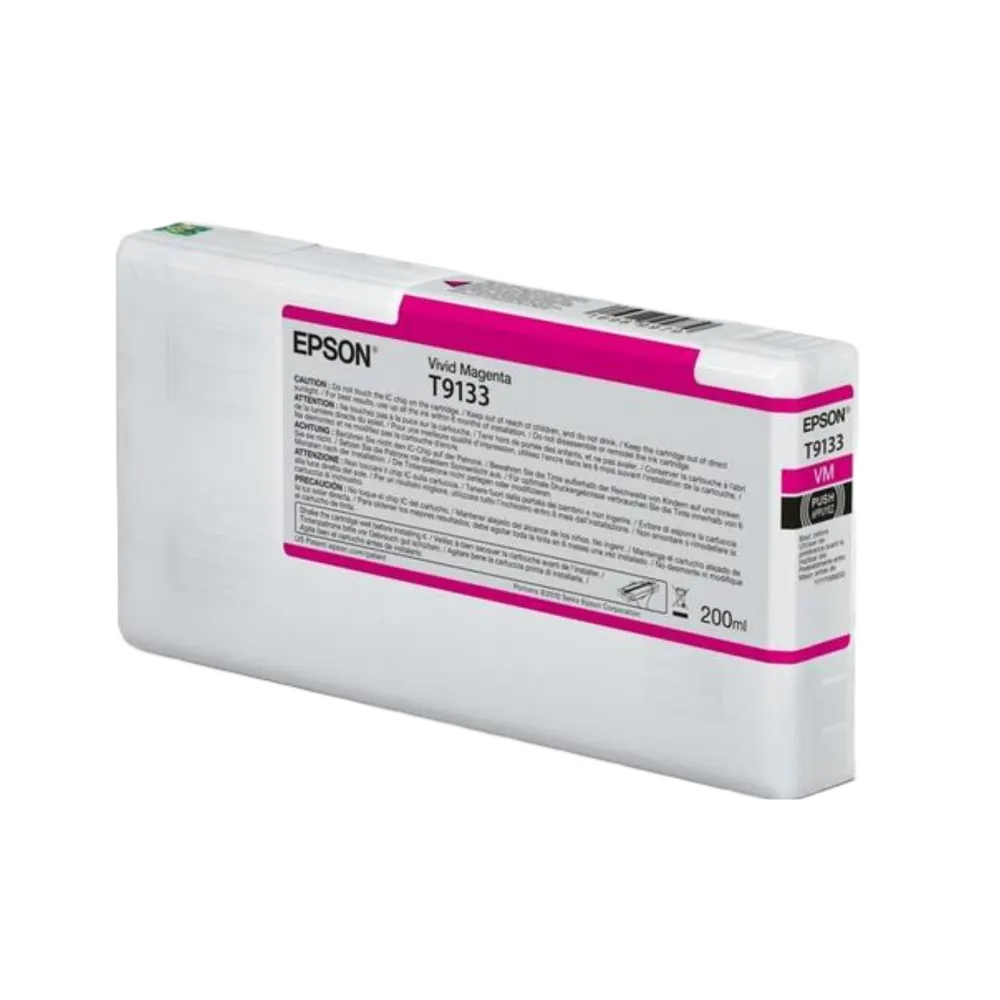 C13T913300 Epson Vivid Magenta Ink Cartridge (200ml)