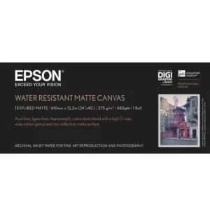C13S042014 Epson WaterResistant Matte Canvas Roll 24″x12.2 M