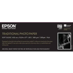 C13S045054 Epson Traditional 17” Photo Paper