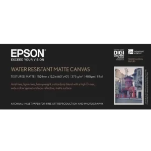C13S045064 Epson WaterResistant Matte Canvas Roll 60″x12.2M