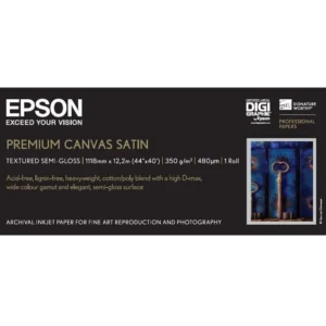 C13S041848 Epson Premium Canvas Satin, 44”X12.2M