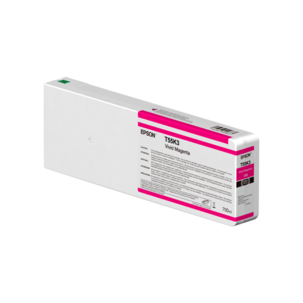 C13T55K300 Epson Singlepack Vivid Magenta UltraChrome HDX/HD 700ml Ink