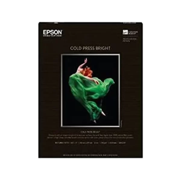 S042311 Epson Cold Press Bright Paper 17″x22″
