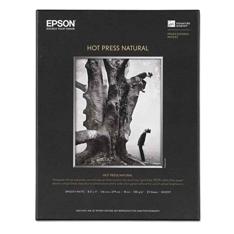 S042320 Epson Hot Press Natural Paper 13″x19″