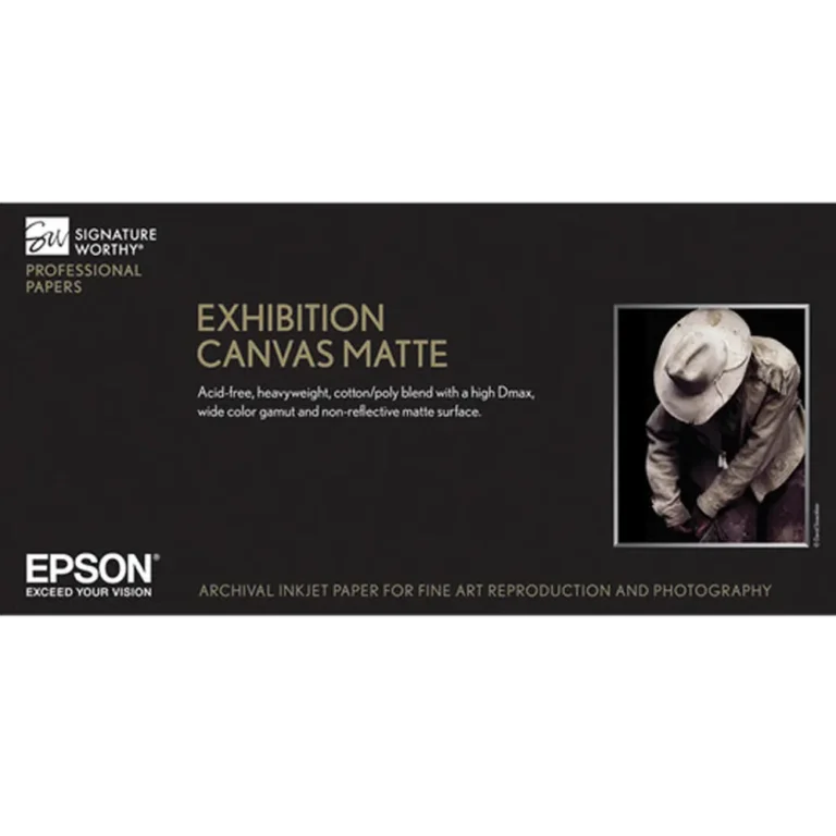 S045261 Epson Exhibition Canvas Matte Paper 17″x22″